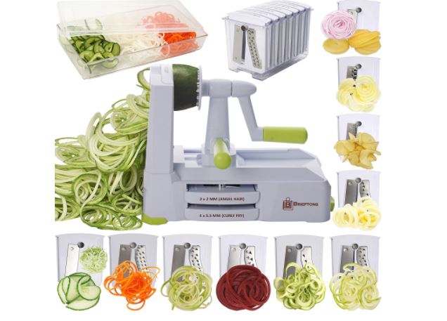 electric spiralizer: Brieftons 10-Blade Spiralizer