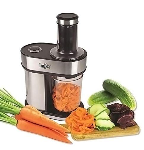 electric spiralizer: Total Chef TCES03 AZ Electric Vegetable Spiralizer