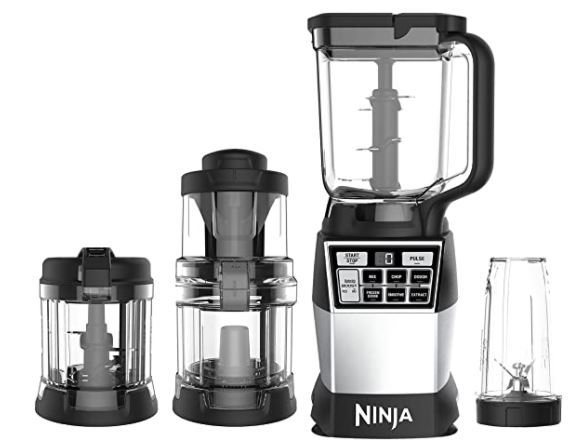 Food processor with spiralizer: ninja 4-in-1 blender and food processor system