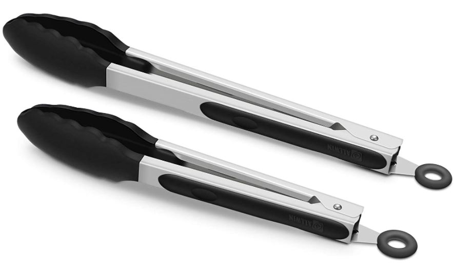 kitchen tongs: Cooking Grilling Locking Food Tongs