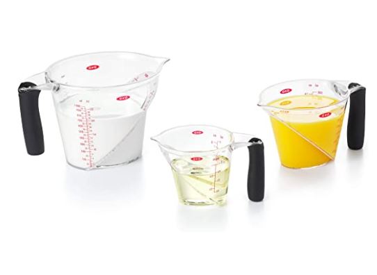 measuring cups: OXO Good Grips 3-Piece Angled Measuring Cup Set