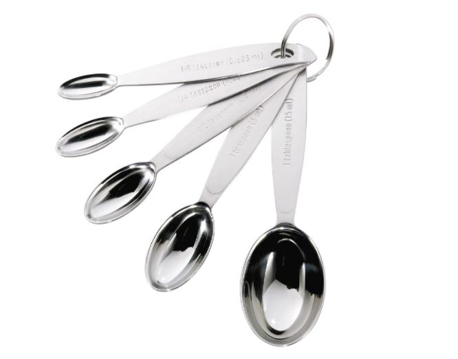 measuring spoons: Cuisipro Stainless Steel Measuring Spoon Set