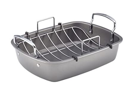 Roasting tins: circulon nonstick roasting pan / roaster with rack