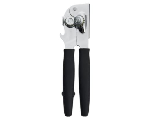 Can opener: swing-a-way easy-crank can opener with folding crank