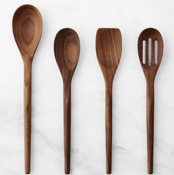 wooden spoon: Williams Sonoma FSC Certified Walnut Spoons